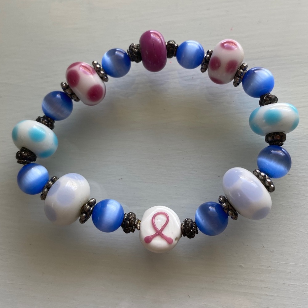 Cancer beaded bracelet
